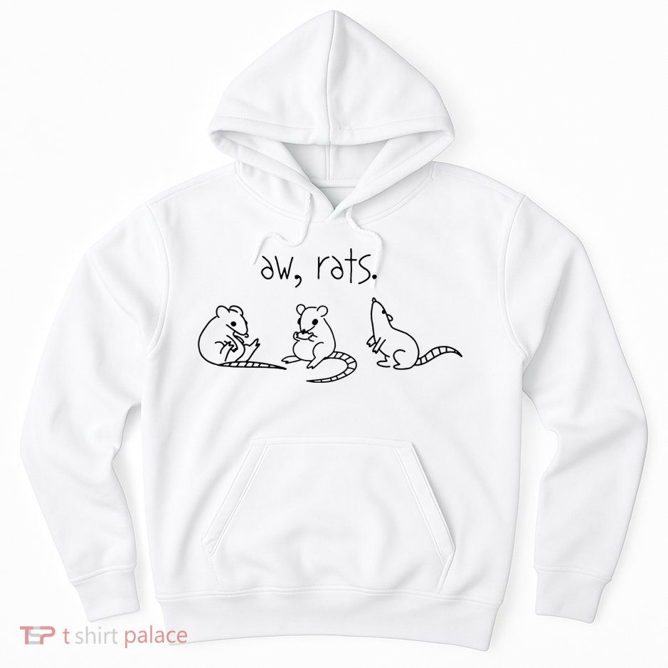 Aw Rats Cute Rat Trio Hoodie