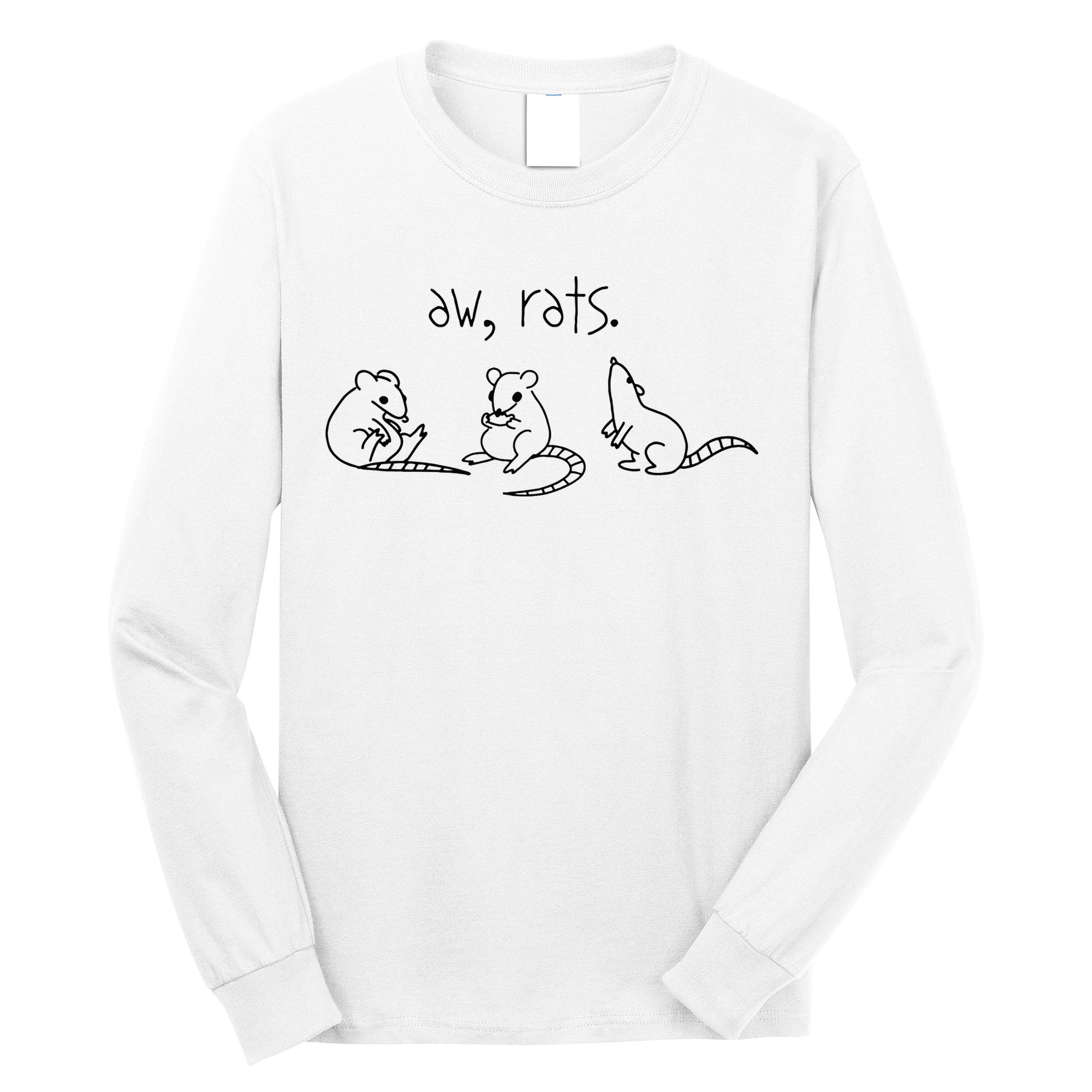 Aw Rats Cute Rat Trio Long Sleeve Shirt