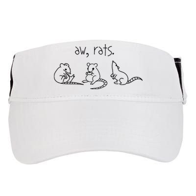 Aw Rats Cute Rat Trio Adult Drive Performance Visor