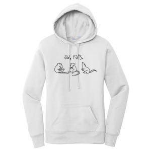 Aw Rats Cute Rat Trio Women's Pullover Hoodie