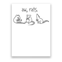 Aw Rats Cute Rat Trio Poster