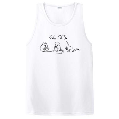 Aw Rats Cute Rat Trio PosiCharge Competitor Tank