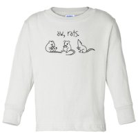 Aw Rats Cute Rat Trio Toddler Long Sleeve Shirt