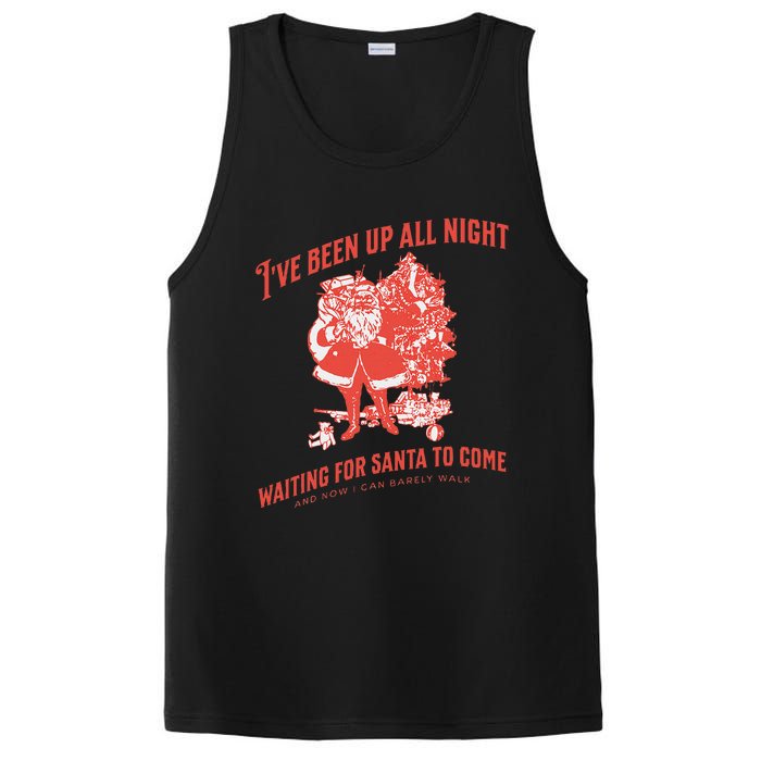 Adult Rude Christmas Waiting For Santa PosiCharge Competitor Tank