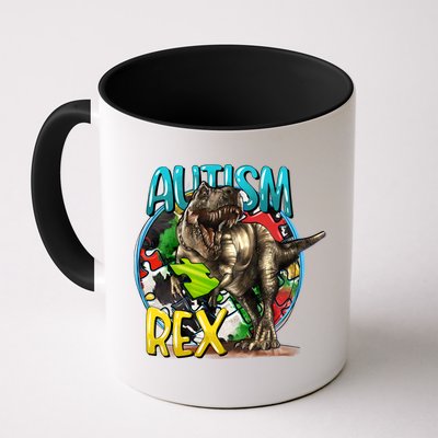 Autism Rex Cool Autism Awareness T Rex Design Mug