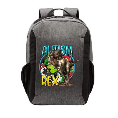 Autism Rex Cool Autism Awareness T Rex Design Vector Backpack