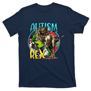 Autism Rex Cool Autism Awareness T Rex Design T-Shirt