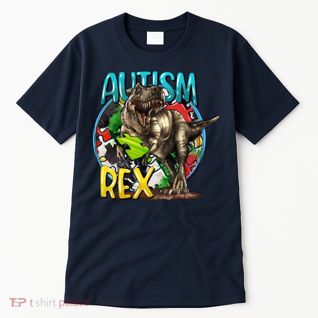 Autism Rex Cool Autism Awareness T Rex Design Tall T-Shirt