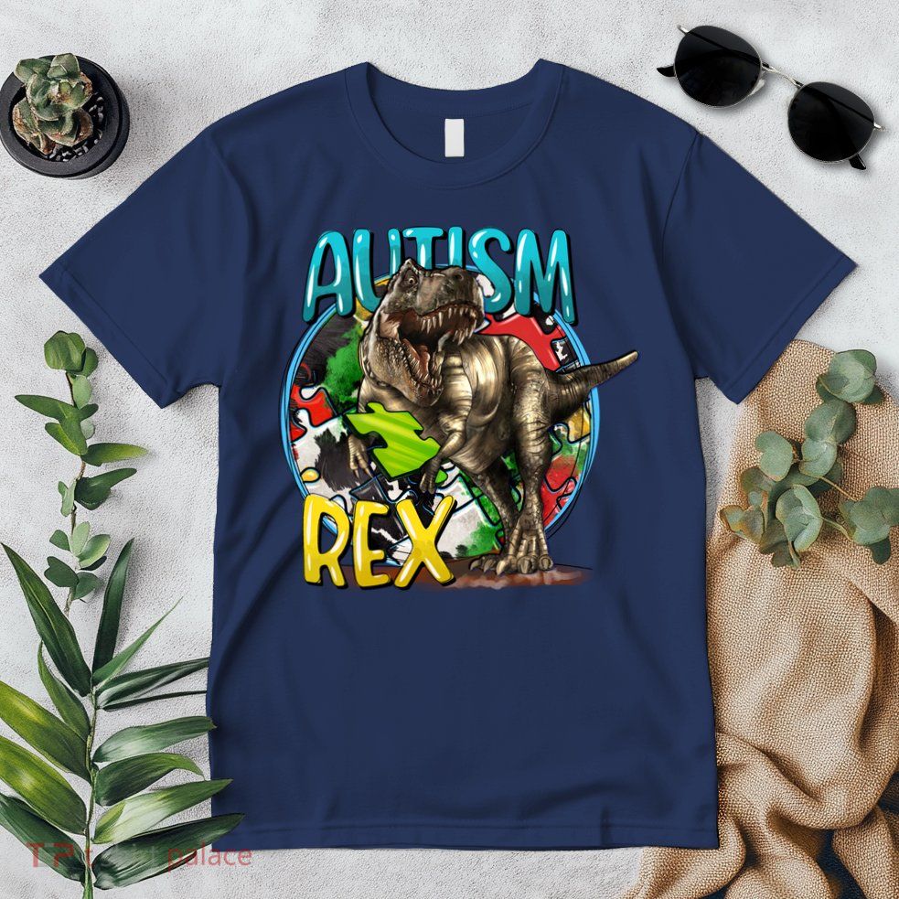 Autism Rex Cool Autism Awareness T Rex Design Premium T-Shirt