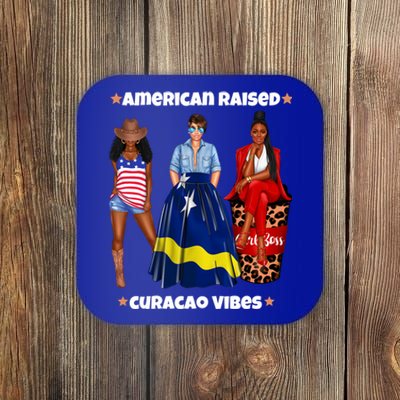 American Raised Curacao Vibes Born In South America Dna Gift Coaster