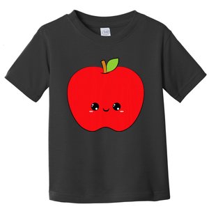 Apple Red Cute Adorable Kawaii Pretty Smile Sweet Toddler T-Shirt