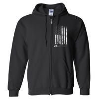 Auto Repairman Car Mechanic Wrench Workshop Tools USA Flag Full Zip Hoodie