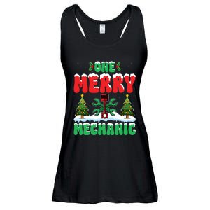 Auto Repairman Christmas One Merry Mechanic Xmas Tree Ladies Essential Flowy Tank