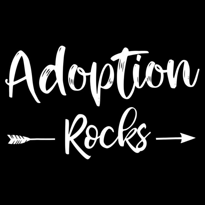 Adoption Rocks Cute Christian Adopt Adoption Day Family Cropped Pullover Crew