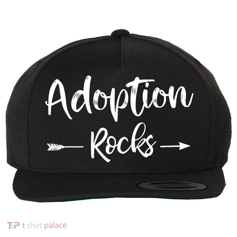 Adoption Rocks Cute Christian Adopt Adoption Day Family Wool Snapback Cap