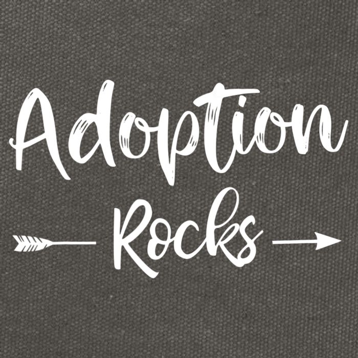 Adoption Rocks Cute Christian Adopt Adoption Day Family Cotton Canvas Backpack