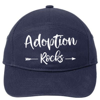 Adoption Rocks Cute Christian Adopt Adoption Day Family 7-Panel Snapback Hat