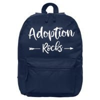 Adoption Rocks Cute Christian Adopt Adoption Day Family 16 in Basic Backpack