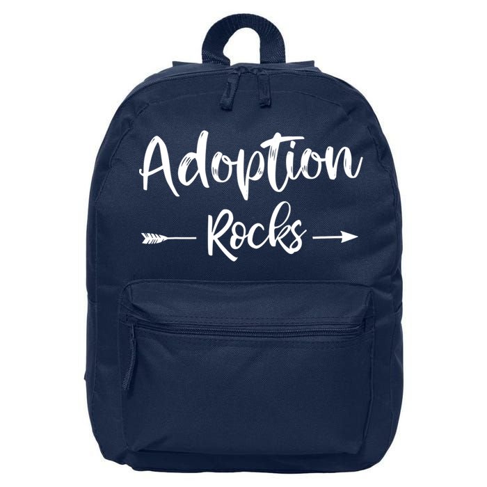 Adoption Rocks Cute Christian Adopt Adoption Day Family 16 in Basic Backpack