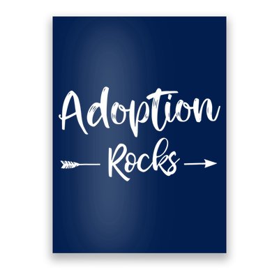 Adoption Rocks Cute Christian Adopt Adoption Day Family Poster