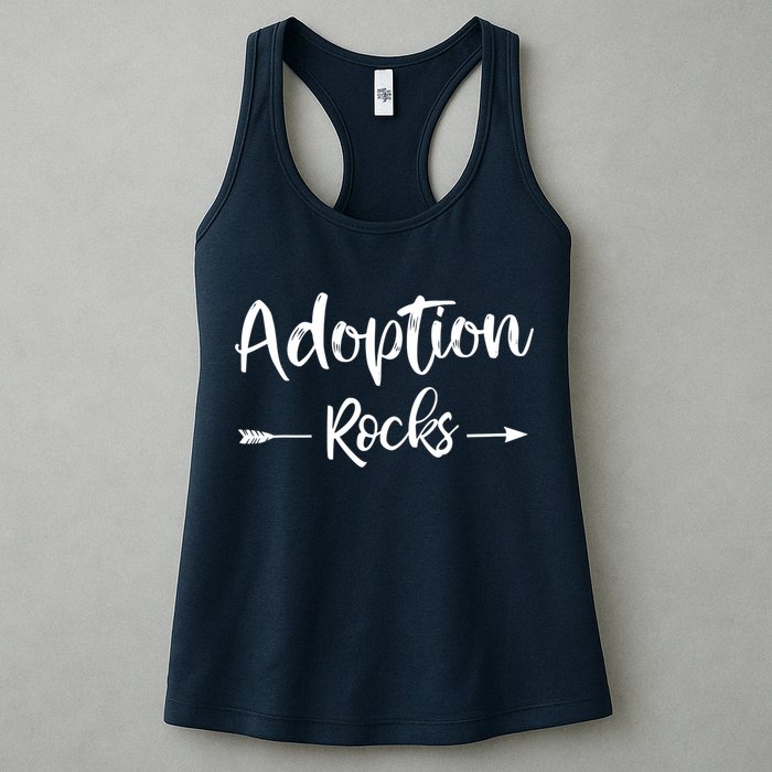 Adoption Rocks Cute Christian Adopt Adoption Day Family Womens Tank Top