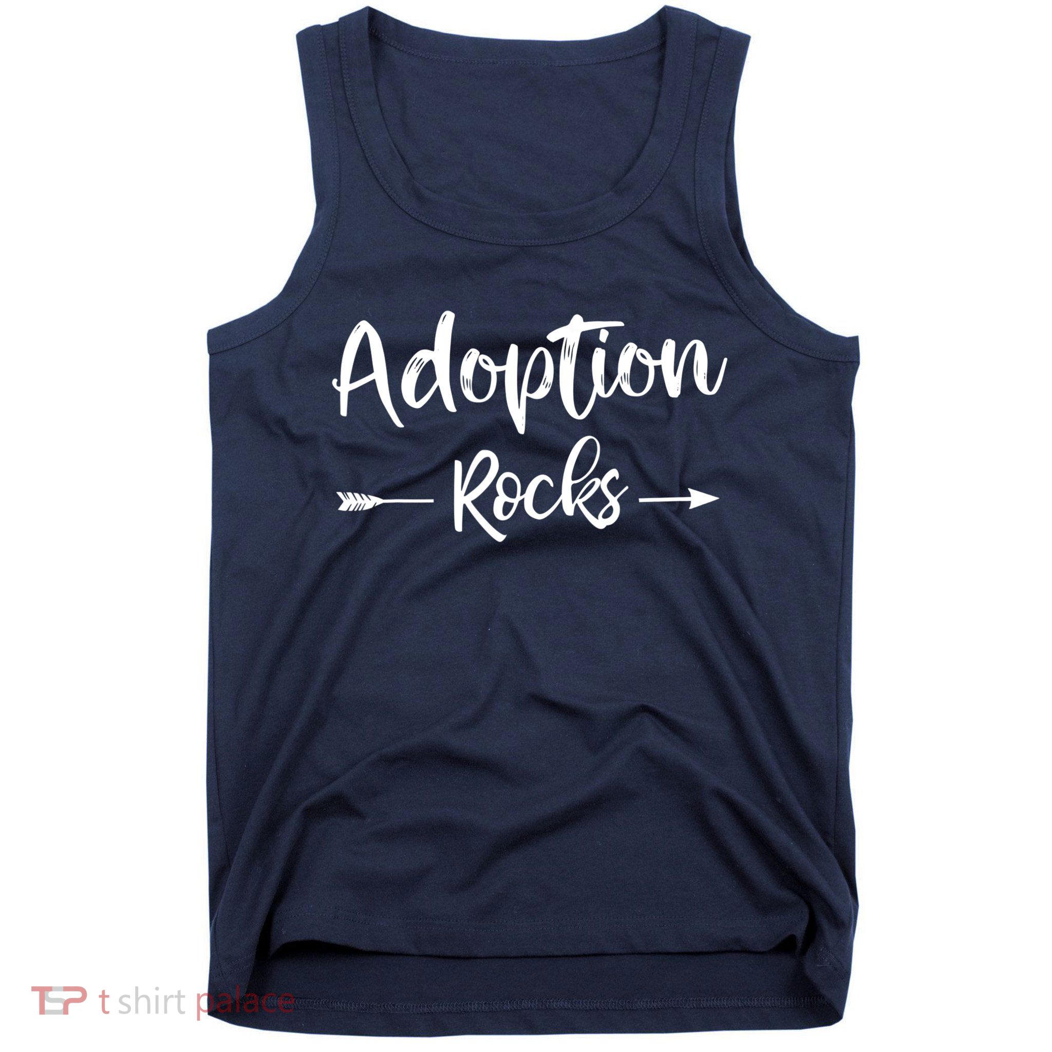 Adoption Rocks Cute Christian Adopt Adoption Day Family Tank Top