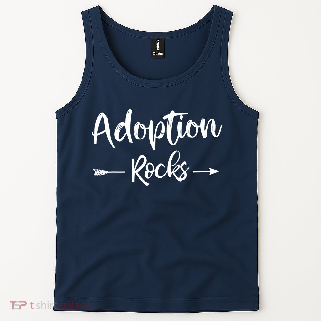Adoption Rocks Cute Christian Adopt Adoption Day Family Tank Top
