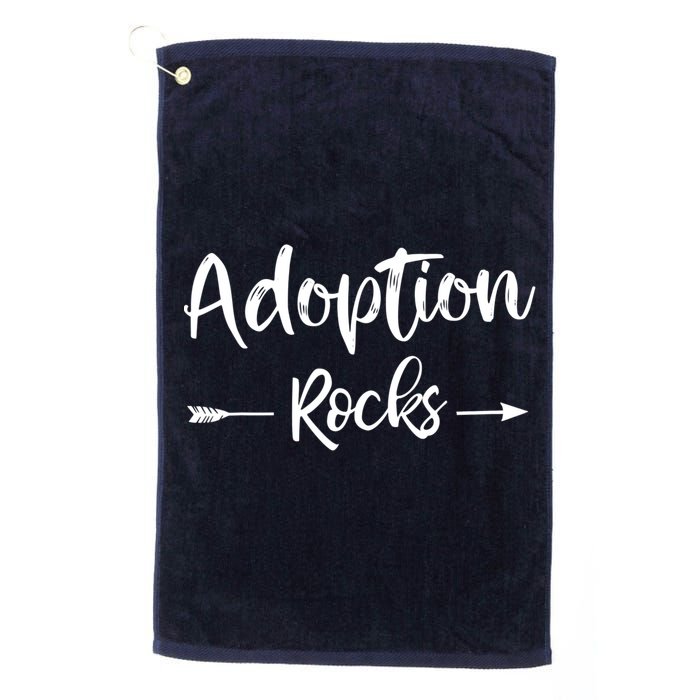 Adoption Rocks Cute Christian Adopt Adoption Day Family Golf Towel