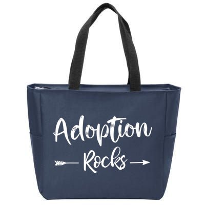 Adoption Rocks Cute Christian Adopt Adoption Day Family Zip Tote Bag