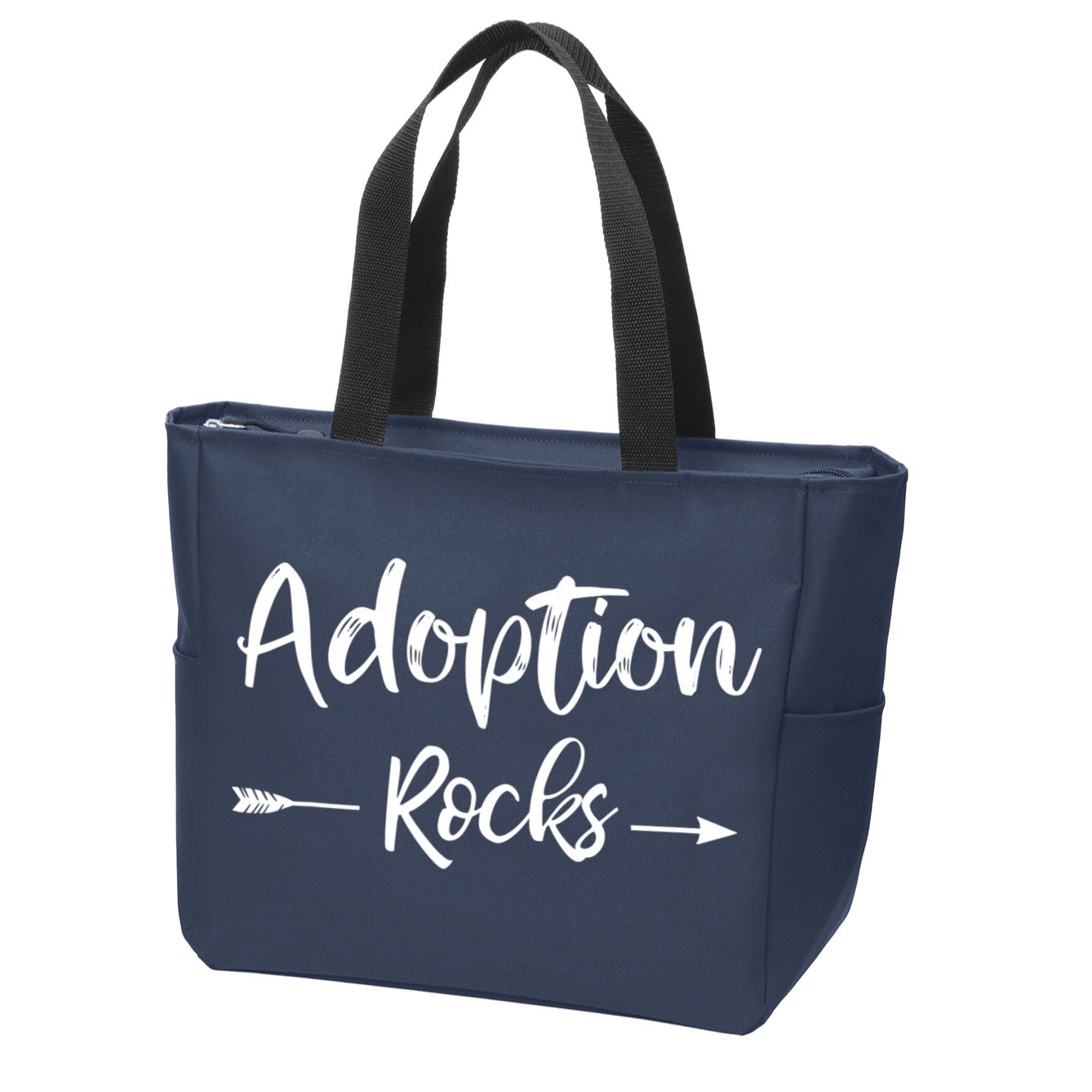 Adoption Rocks Cute Christian Adopt Adoption Day Family Zip Tote Bag