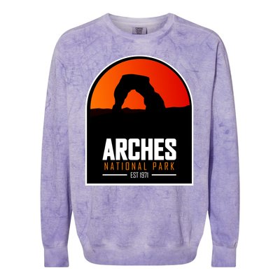 Arches National Park Colorblast Crewneck Sweatshirt