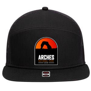 Arches National Park 7 Panel Mesh Trucker Snapback Hat