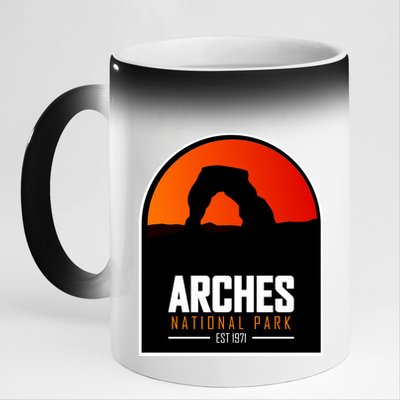 Arches National Park 11oz Black Color Changing Mug