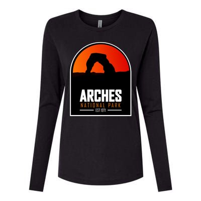 Arches National Park Womens Cotton Relaxed Long Sleeve T-Shirt