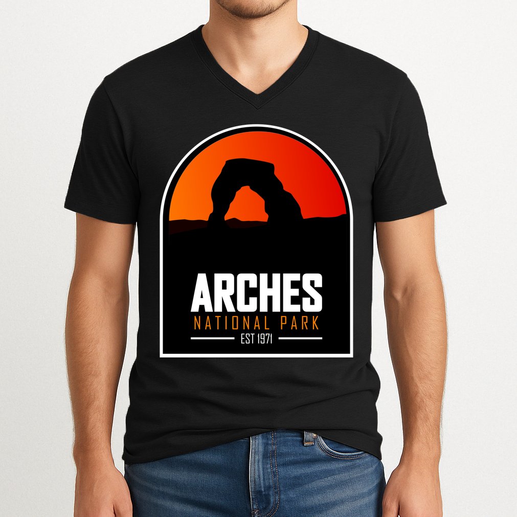 Arches National Park V-Neck T-Shirt