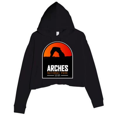 Arches National Park Crop Fleece Hoodie