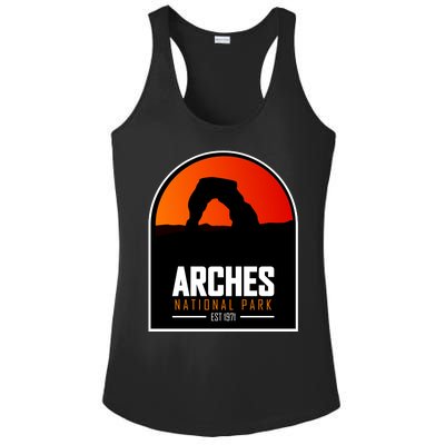 Arches National Park Ladies PosiCharge Competitor Racerback Tank