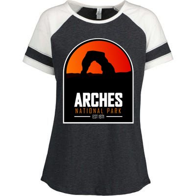 Arches National Park Enza Ladies Jersey Colorblock Tee