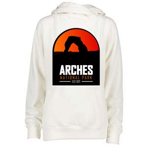 Arches National Park Womens Funnel Neck Pullover Hood