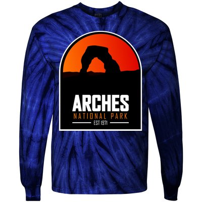 Arches National Park Tie-Dye Long Sleeve Shirt