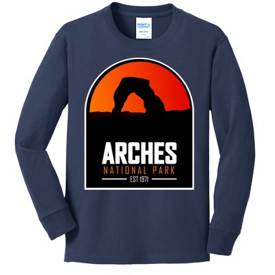 Arches National Park Kids Long Sleeve Shirt