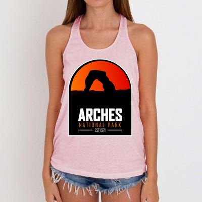 Arches National Park Women's Knotted Racerback Tank