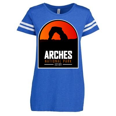 Arches National Park Enza Ladies Jersey Football T-Shirt