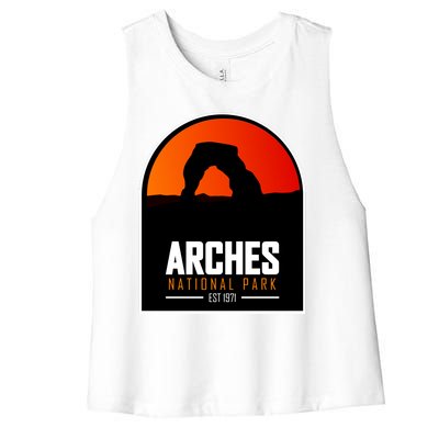 Arches National Park Women's Racerback Cropped Tank