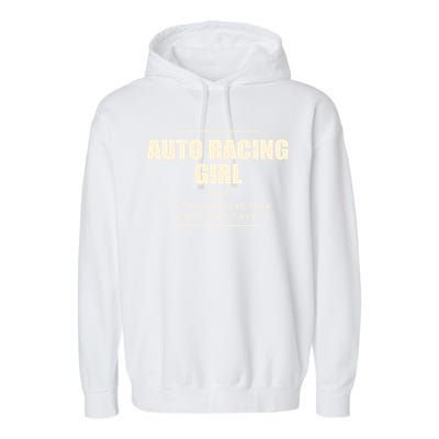 Auto Racing Definition Car Racing Adventure Sports Gift Garment-Dyed Fleece Hoodie