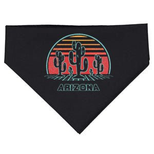 Arizona Retro Desert Sunset 80s Style USA-Made Doggie Bandana