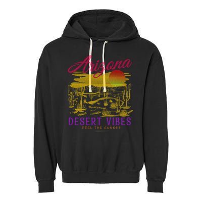 Arizona Retro Desert Vibes Garment-Dyed Fleece Hoodie