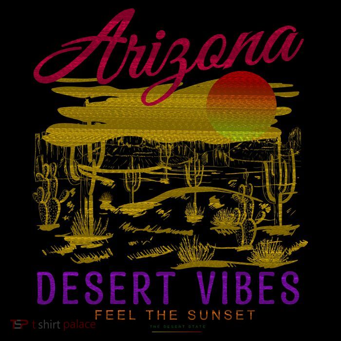 Arizona Retro Desert Vibes Hooded Wearable Blanket