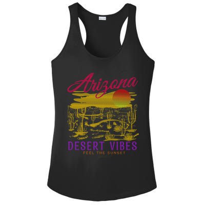 Arizona Retro Desert Vibes Ladies PosiCharge Competitor Racerback Tank