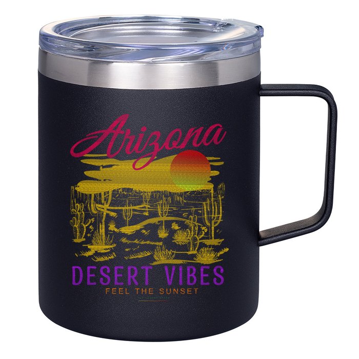 Arizona Retro Desert Vibes 12oz Stainless Steel Coffee Mug